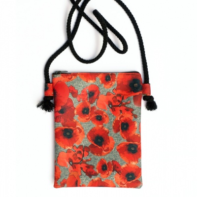 Plus de détails sur SAC CORDELETTE (coquelicot vintage - lin)